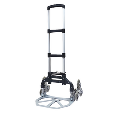 U-CART 優卡得 鋁製折疊六輪手推車, 黑色 + 銀色, 1個