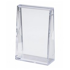 inomata卡片展示盒(3855) (新品) 卡片收納盒 適用於居家、辦公室 展示珍藏卡片 防塵防刮 易於清潔, 1入, 透明