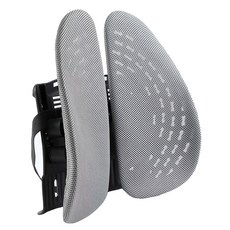 QLZHS 人體工學護腰腰靠 可調節高度, 灰色