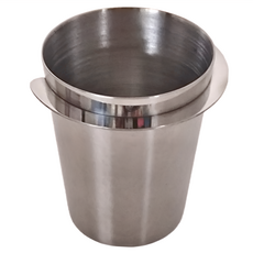 卡特屋 不鏽鋼咖啡接粉杯, 304不鏽鋼材質, 51/53/58mm通用, 不銹鋼原色, 1個