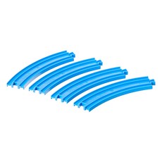 TAKARA TOMY PLARAIL 鐵道王國 曲線軌道 培養動手能力 促進邏輯思維 可搭配其他軌道, 藍色, 1包, 17cm