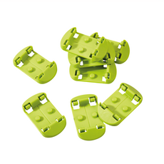 HABA酷樂比滾球配件 兒童軌道益智遊戲 無限擴充建構 培養邏輯訓練 專利兩段式扣接設計, 軌道連接器 落地款, 1盒