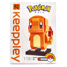 KEEPPLAY 奇妙積木 寶可夢系列積木, 小火龍, 118片, 造型組合玩具, 6歲以上, 1個