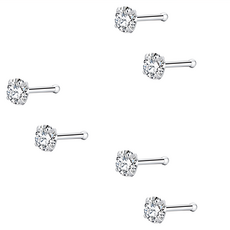 Brilliant Beauty 耀眼美人 迷你鋯石鑽/養耳棒鈦閃耀/鈦鋼耳環 過爐款 6個