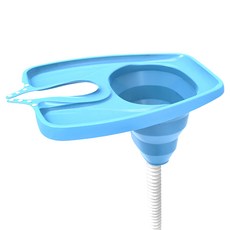 Panatec 沛莉緹 輕便攜帶免彎腰仰式折疊洗頭盆 K-548 TPE材質 適用於兒童/孕婦/老人/行動不便者, 藍色, 1個