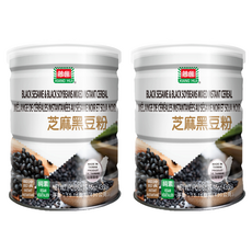 薌匯 芝麻黑豆粉, 含黑豆、黑米、黑芝麻, 高鈣、高纖、高鐵, 養生聖品, 430g, 1罐, 2罐
