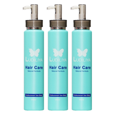 LUDILIYA 綠迪麗雅 硬雕強力塑型乳 300ml - 三重精油 多重保護 解除毛躁分岔 防止頭髮靜電 保持頭髮水潤有光澤, 3瓶