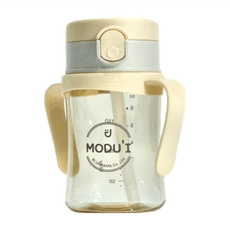 MODU'I BLUEMAMA 幼兒彈蓋PPSU防漏學習杯, 奶油黃, 200ml, 1個