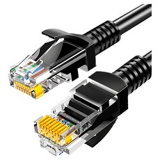 山澤 Cat.6 1000Mbps高速傳輸十字骨架八芯雙絞網路線 3M 24AWG, 黑色, 1條