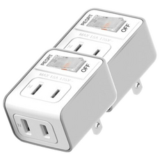 iPlus 保護傘 1切2座 2P 小壁插, PU-0122A, 2個, 47.3mm