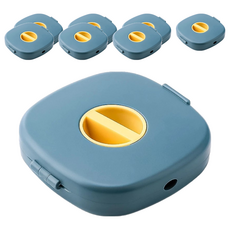 小麥購物 充電線收納盒 G639 25g, 藍色, 8個