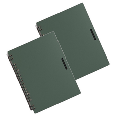 KOKUYO 國譽 a little special 360度18孔活頁本，A5, 綠色, 2本