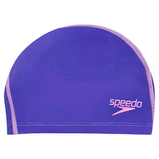 Speedo 兒童泳帽 Pace Long Hair, 粉紫色, 1個, one size