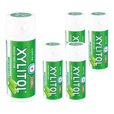 XYLITOL 木糖醇無糖口香糖 - 萊姆薄荷風味, 26.1g, 5罐