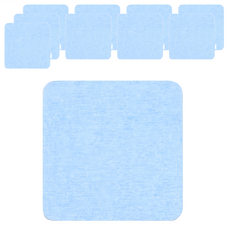 硅藻土吸水杯墊 素色正方形, 藍色, 10個