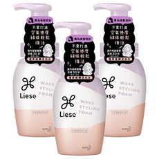 Liese 莉婕 蓬柔捲潤活泡沫 頭髮造型產品, 200ml, 3瓶