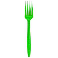 Toppuror 泰浦樂 靚透系列 餐叉 15支入, 耐熱 -20°C~120°C, 17cm, 綠色, 1罐