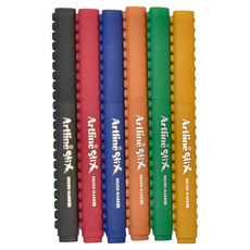 Artline 軟毛粗芯積木色筆 Set, 6色, 1組