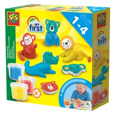 荷蘭SES 可愛動物世界創意黏土, Multicolor, 90g, 1盒