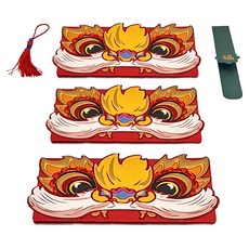 EDISH 壹滴水 虎年掛飾紅包袋3件組 如意吉祥, 1組