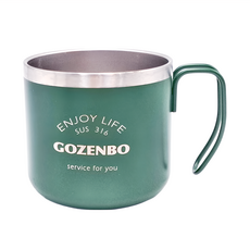 GOZENBO 御膳坊 316營趣保溫星砂杯, 綠色, 1個
