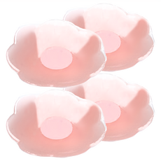 美得像專櫃 隱形防水胸貼 Set 親膚矽膠 梅花/圓型/心型 1組入, 6.5cm