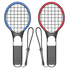 DOBE Switch JoyCon 網球拍套裝，紅色和藍色, 單一商品, 紅色、藍色, 1組