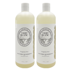 VERT BLANC 嬰兒衣物洗衣精 無香味, 全家人的優質織物護理, 3倍高濃縮, 1L, 2瓶