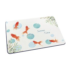 收納王妃 自創軟式珪藻土地墊, FM406112 夏日金魚, 60 x 40 x 0.9cm, 1件