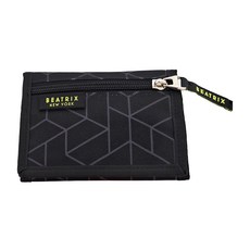 BEATRIX NEW YORK 美式休閒兒童防潑水三折錢包 - 幾何黑 13 x 9.5 x 1cm