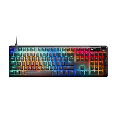SteelSeries 賽睿 Apex Pro Gen 3 有線電競鍵盤 可調節觸發 全鍵RGB燈效, 1個, OmniPoint 3.0, Black