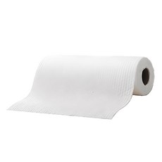 乾濕兩用懶人抹布 - 白色, 木漿+PP材質, 25x25 公分, 50張/卷, 1捲