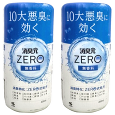 KOBAYASHI 小林製藥 消臭元 最強無香料消臭劑 ZERO式處方 400mL, 2個