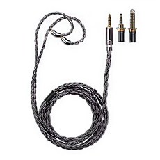 FiiO 飛傲 高純度純銀可換插頭MMCX耳機升級線, LC-RD Pro, 黑色, 音質提升，多設備適用, 1個