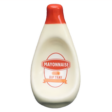 趣味醬料碟-美乃滋瓶 陶瓷醬料碟 (110mmx50mmx25mm, 160g), 1個
