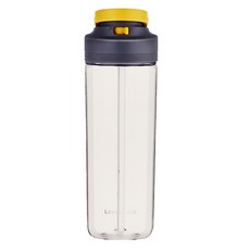LocknLock 樂扣樂扣 摺扇式吸管運動水杯 YEL-CN-12, 黃色, 750ml, 1個