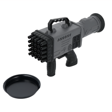 sun-star 升級質感自動25孔泡泡噴射槍, 卡通槍造型, 灰黑色, 1組