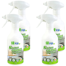 Green Master 綠大師 泡沫廚房清潔劑 450ml 快速除油 檸檬清香 不傷表面, 4個