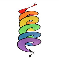 露營旋轉風條 6圈, 7彩, 1個