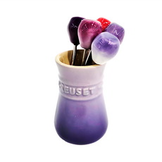 LE CREUSET 餐叉 Set 5件組, 星河紫 + 卡特蘭 + 淡粉紫 + 綻放粉 + 藍鈴紫, 1組