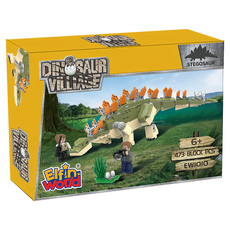 LiNooS 侏儸紀系列 EW1010 劍龍探險組合 473塊積木, 1盒