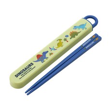 Skater 銀離子兒童筷子含收納盒, 收納盒(195 x 27 x 15mm) + 筷子(165mm), 恐龍圖鑑, 1組