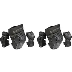 Airwalk Kinetic 成人護膝護肘護腕三件式護具組, 黑色, 1組