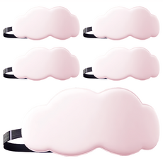 3D雲朵冰絲眼罩 Set 5, 20cm x 11cm, 冰絲+記憶棉, 5個裝, 1組