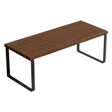 電腦螢幕墊高架 50x20x16.5cm 胡桃木/黑架 桌面收納架