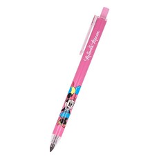 Sun-star metacil light knock 按壓式金屬免削可擦永恆鉛筆 卡通印花版, 1支, 氣球米妮