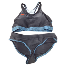 KONA81 酷吶81 女泳衣 兩件圓領 80% 聚醯胺纖維 20% 彈性纖維, Black