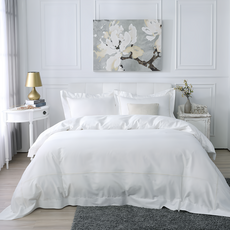 HongYew 鴻宇 美國棉授權品牌 雙人兩用被套 2101 台灣製, 簡約白