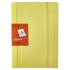 KING JIM 可對折資料夾, 黃色 A4, 10頁, 1本