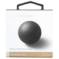 BYZOOM FITNESS 天然橡膠按摩球 6 x 6cm 175g, Black, 1盒